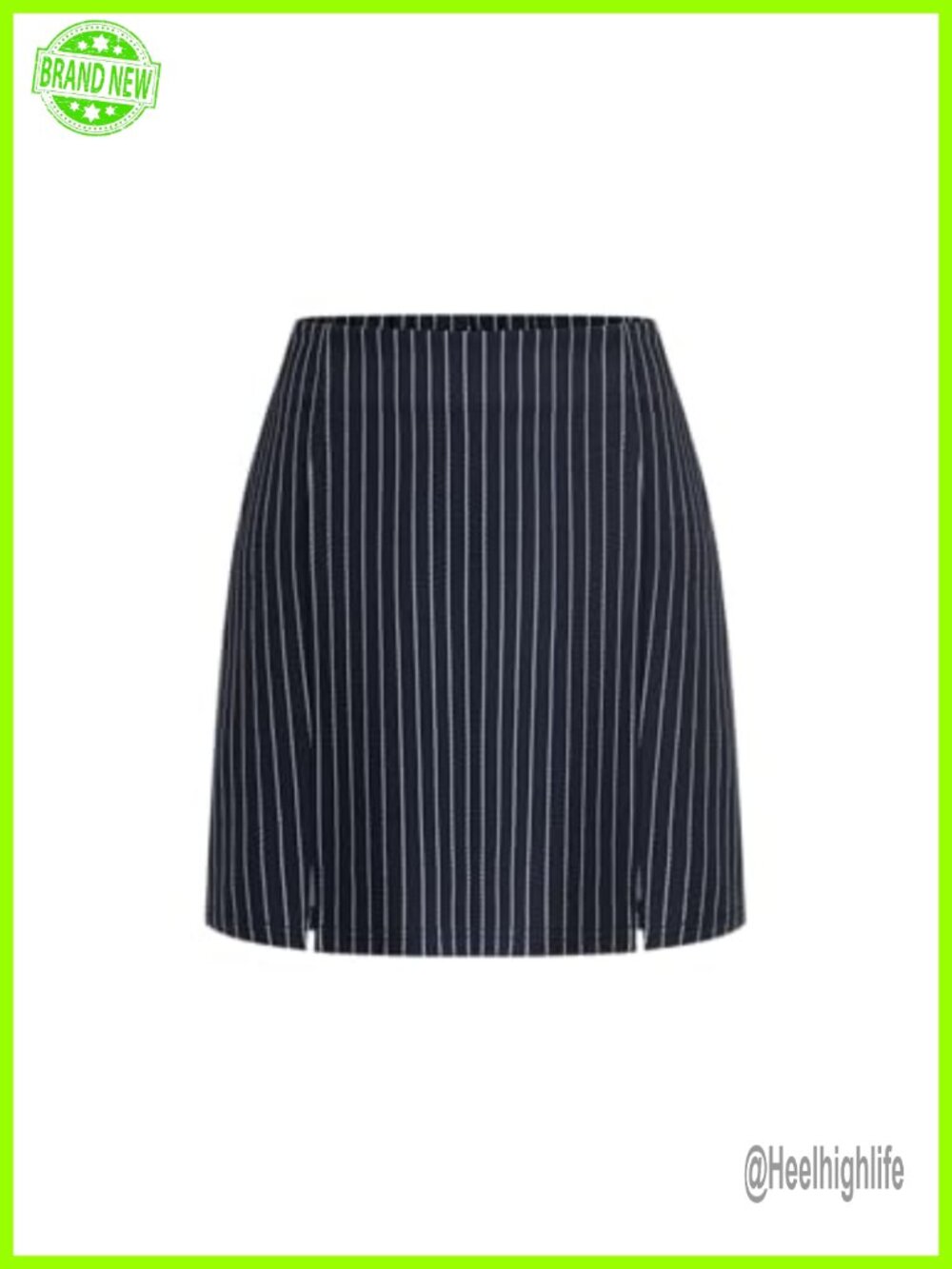 High Waist Mini Skirt Polyester Blend A Line Split Party Basic